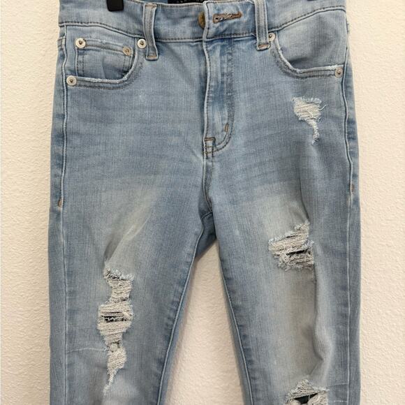 Aeropostale Light Blue Distressed Women Jeans size 0 short - Picture 3 of 5